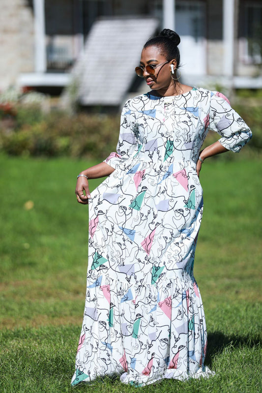 Robe Légèreté de Salane et Dibor : L'imprimé coloré qui vous inspire la joie de vivre !