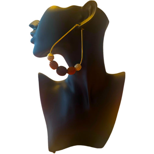 Boucles d'oreilles Gouttes "Terres d'Automne" – Fait main