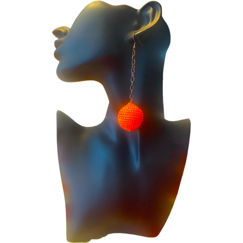 Boucles d'oreilles Pendantes "Corail Flamboyant" – Fait main