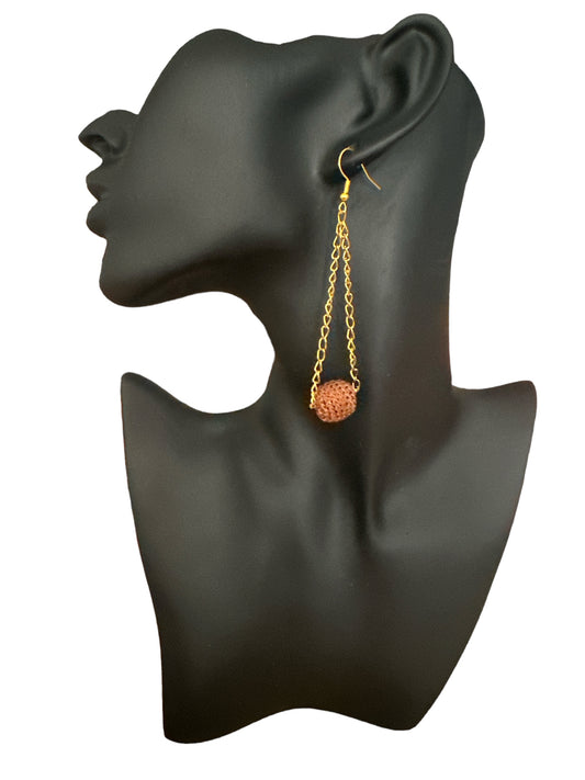 Boucles d'oreilles Pendantes "Dune Terracotta" – Fait main
