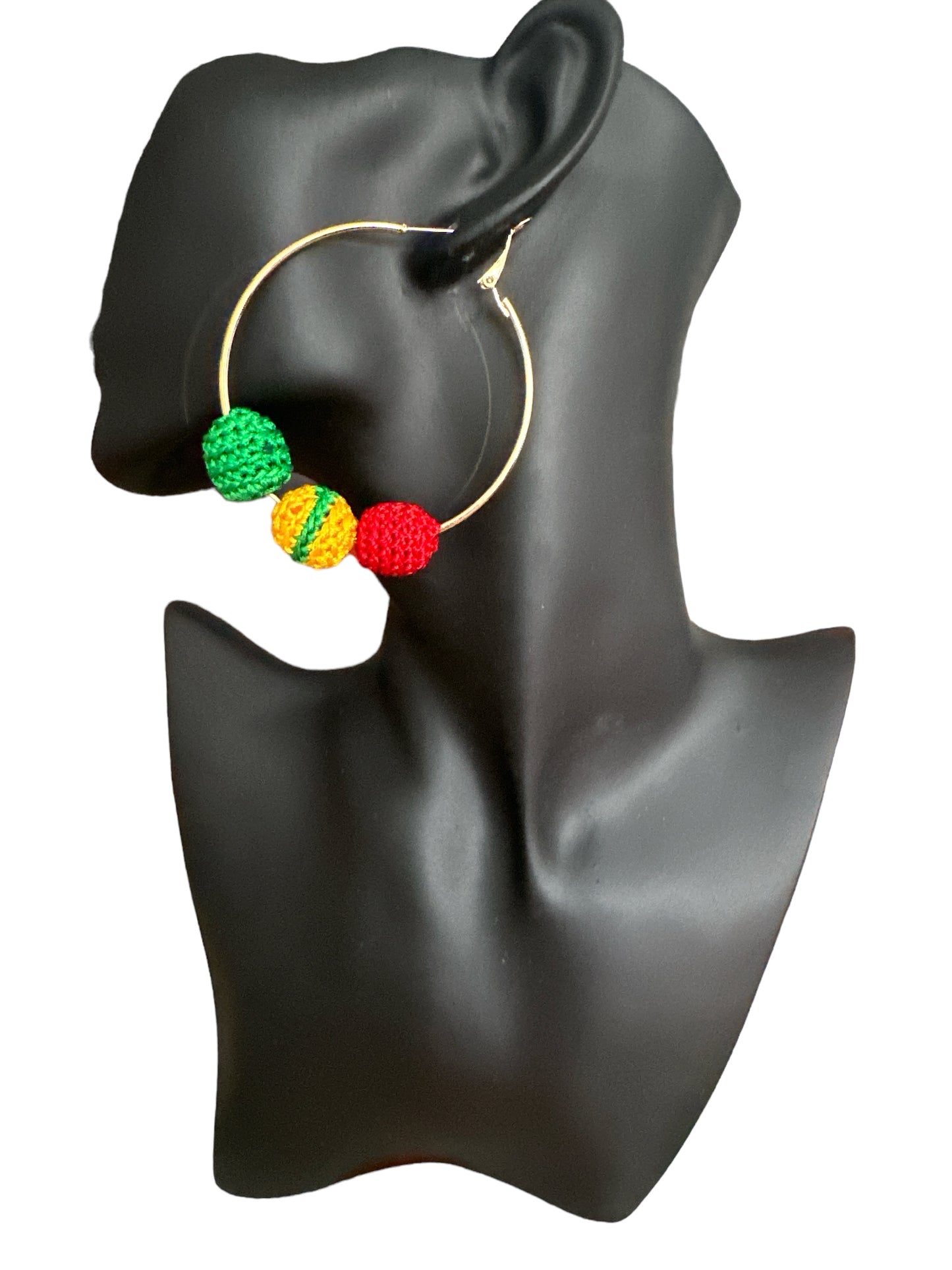 Boucles d'oreilles Créoles "Racines Panafricaines" – Fait main