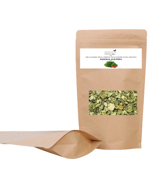Moringa Oleifera : L'arbre de vie aux saveurs épicées et bienfaits nutritifs (Feuilles bio séchées)